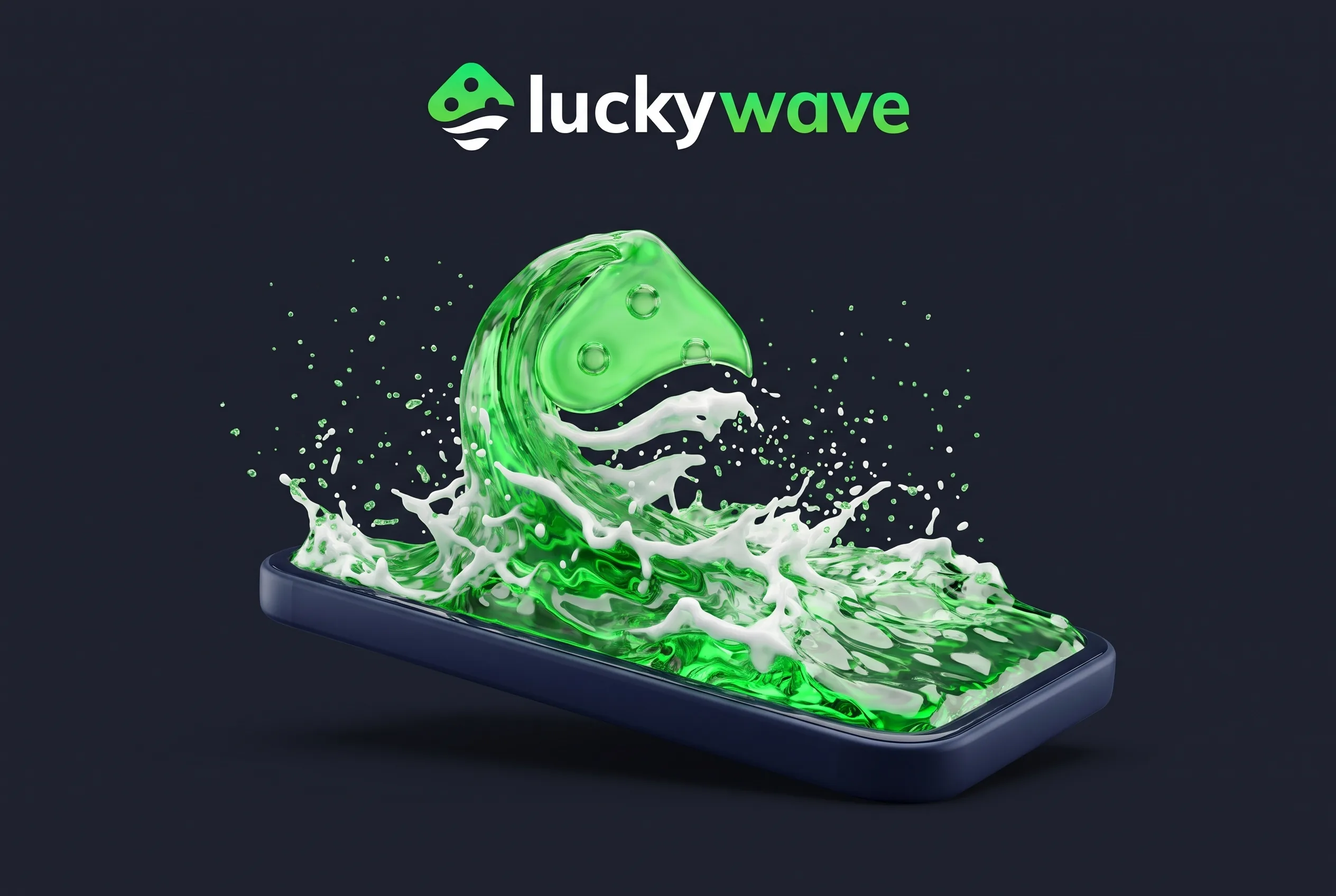 LuckyWave mobile play illustration